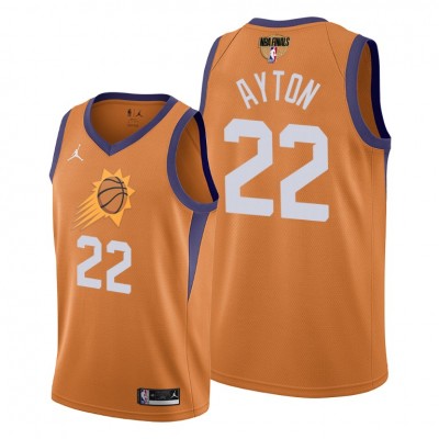 Phoenix Suns #22 Deandre Ayton Youth 2021 NBA Finals Bound Statement Edition NBA Jersey Orange